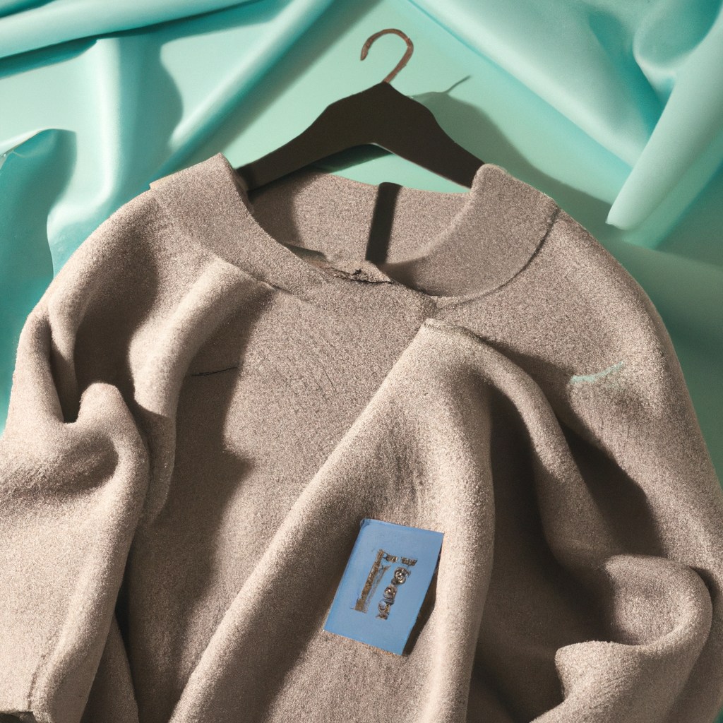 Editorial de moda minimalista con fondo gris y sombra suave, detalle de tejido